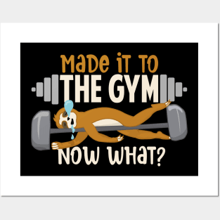 Made It To The Gym Now What? Sloth Posters and Art